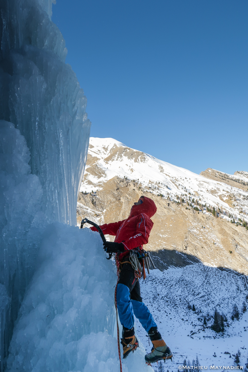 Robin Revest sur la cascade de Vautreuil