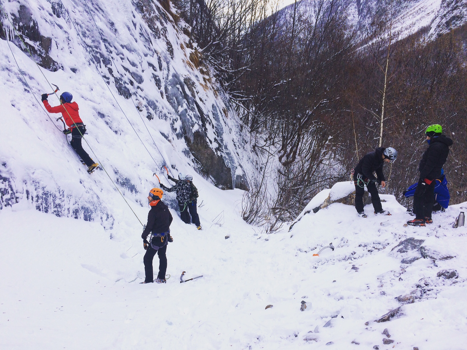 Initiation cascade de glace Freissinières