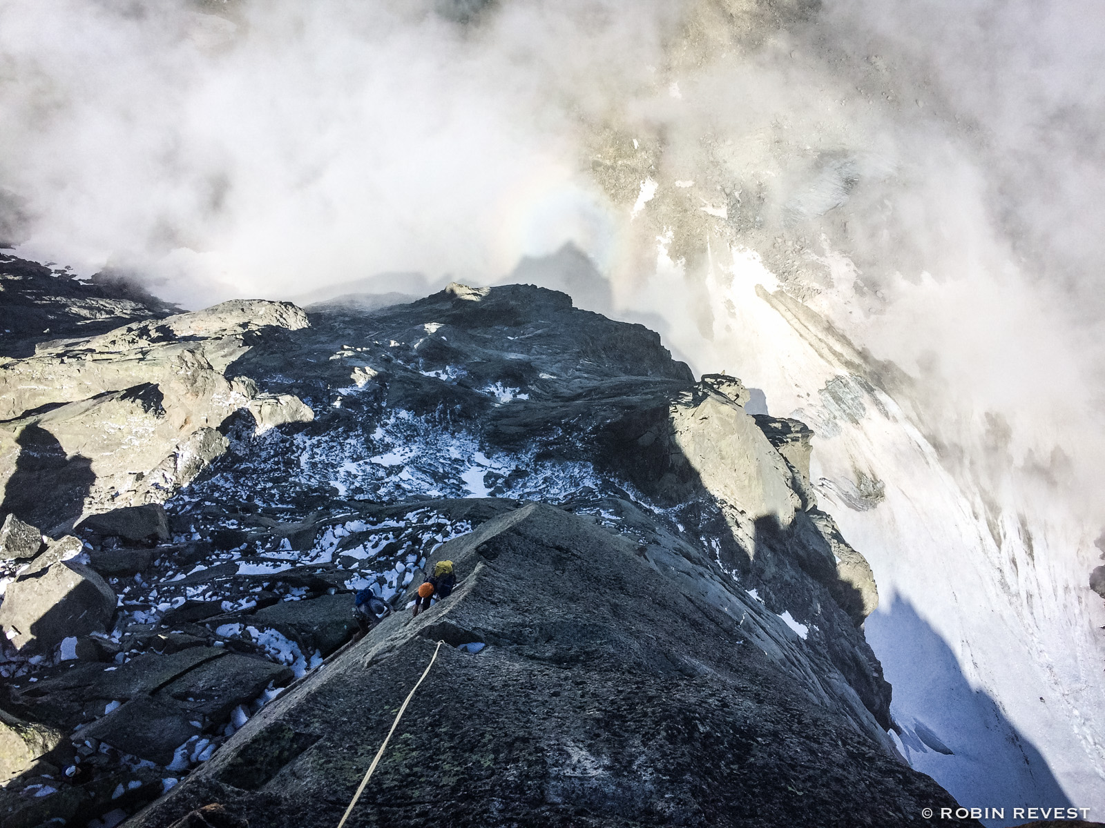 Aiguille du Peigne Voie normale sortie Lepiney 19